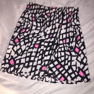 FRANCESCAS PINK BLACK AND WHITE CHIC SKIRT⭐️